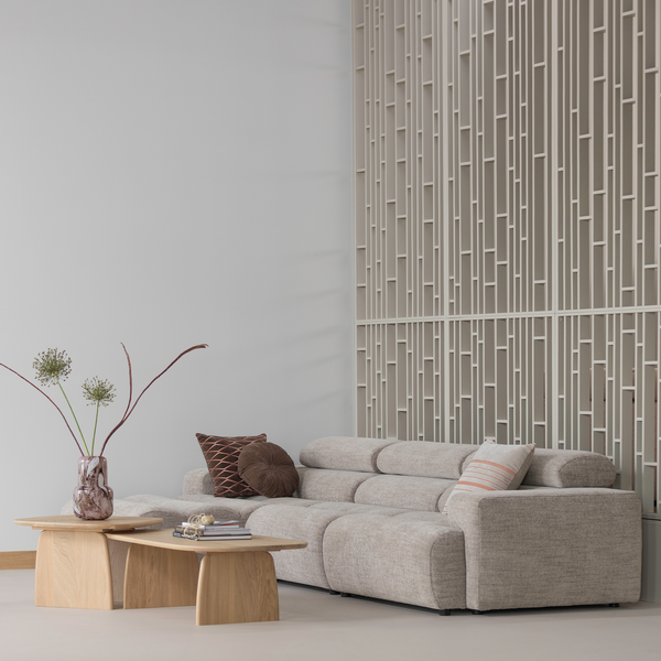 NOVI CHAISE LONGUE BANK LINKS NATUREL MELANGE