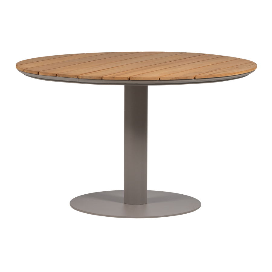 Vela tuintafel rond ø122 cm hout/aluminium naturel/zand