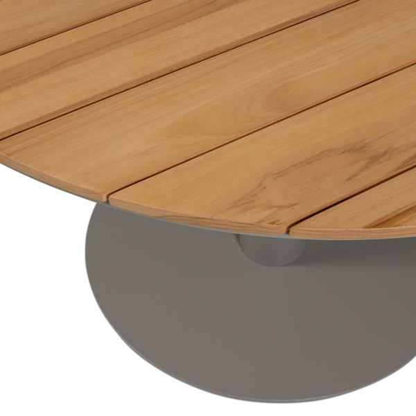 Vela tuintafel rond ø122 cm hout/aluminium naturel/zand