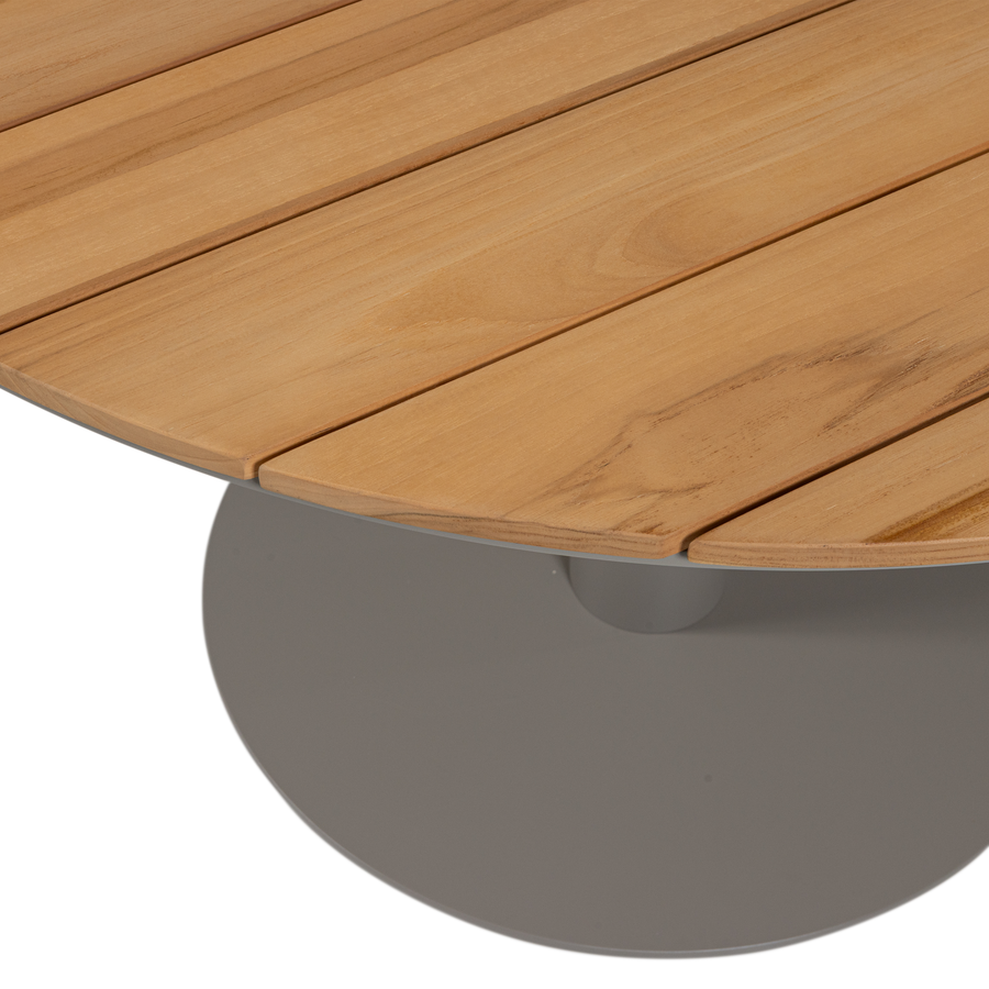 Vela tuintafel rond ø122 cm hout/aluminium naturel/zand