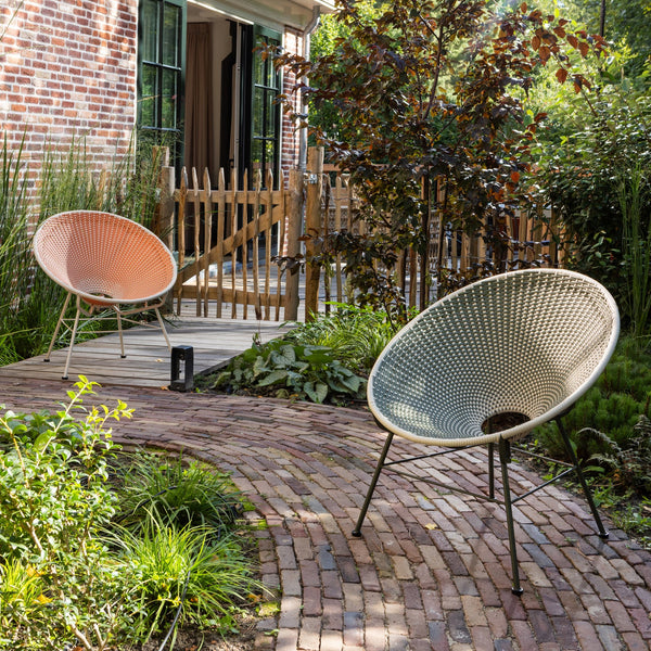Kazoun tuin loungestoel wicker groen