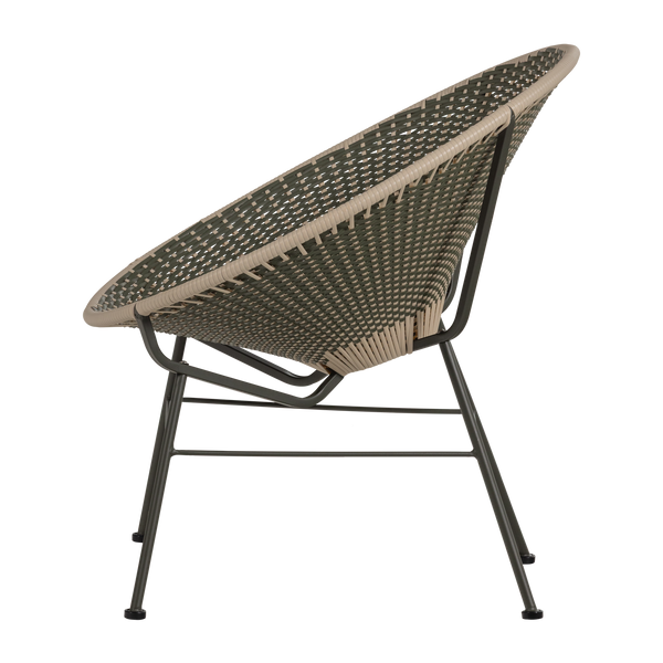 Kazoun tuin loungestoel wicker groen