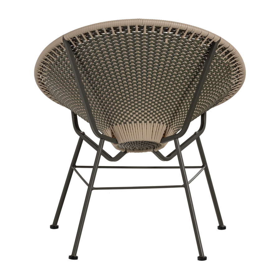 Kazoun tuin loungestoel wicker groen