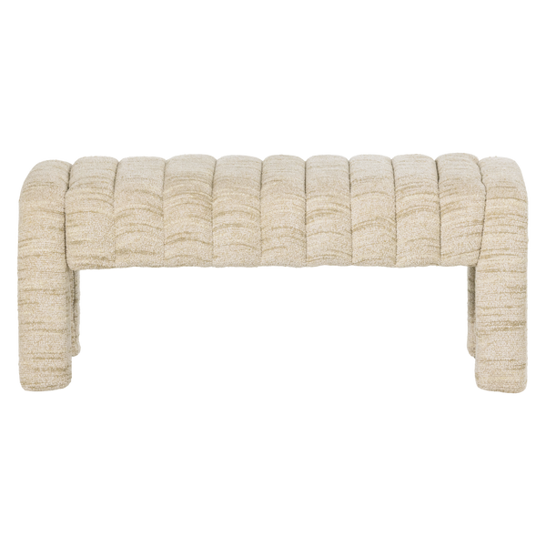 Frex gestoffeerd bankje boucle naturel