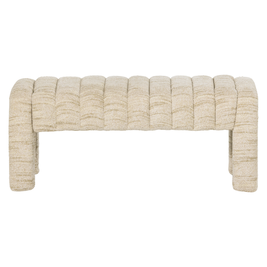 Frex gestoffeerd bankje boucle naturel