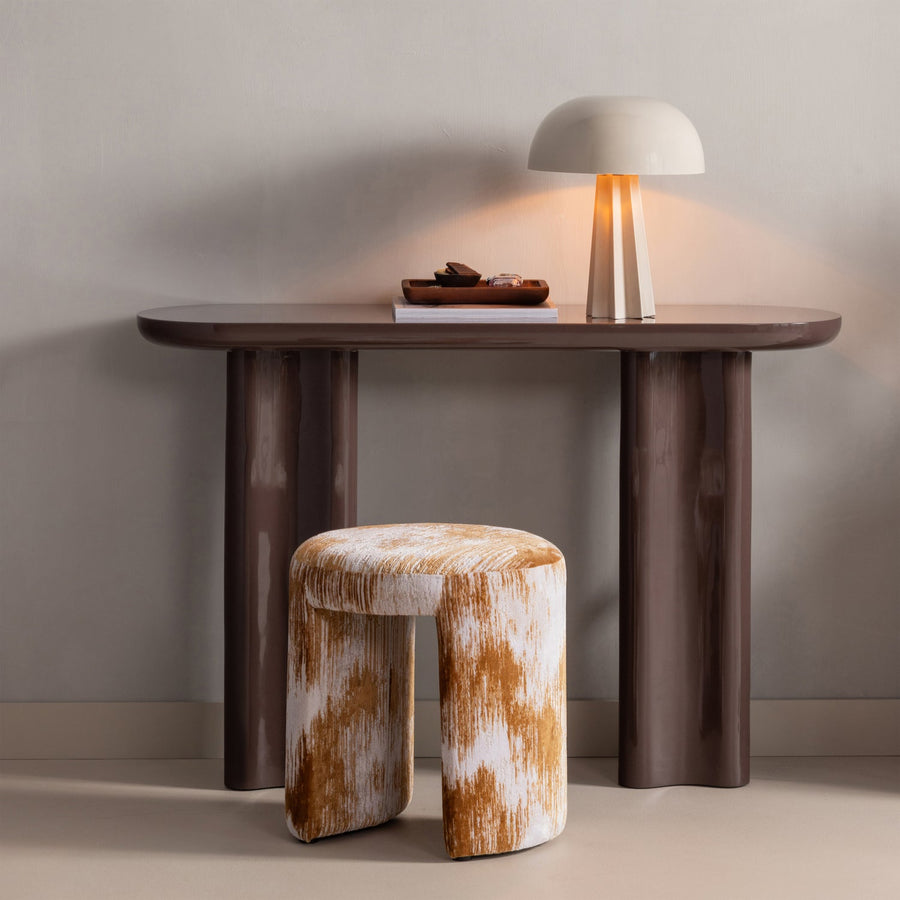 Evara sidetable hout hoogglans donkerbruin