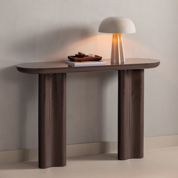 Evara sidetable hout hoogglans donkerbruin