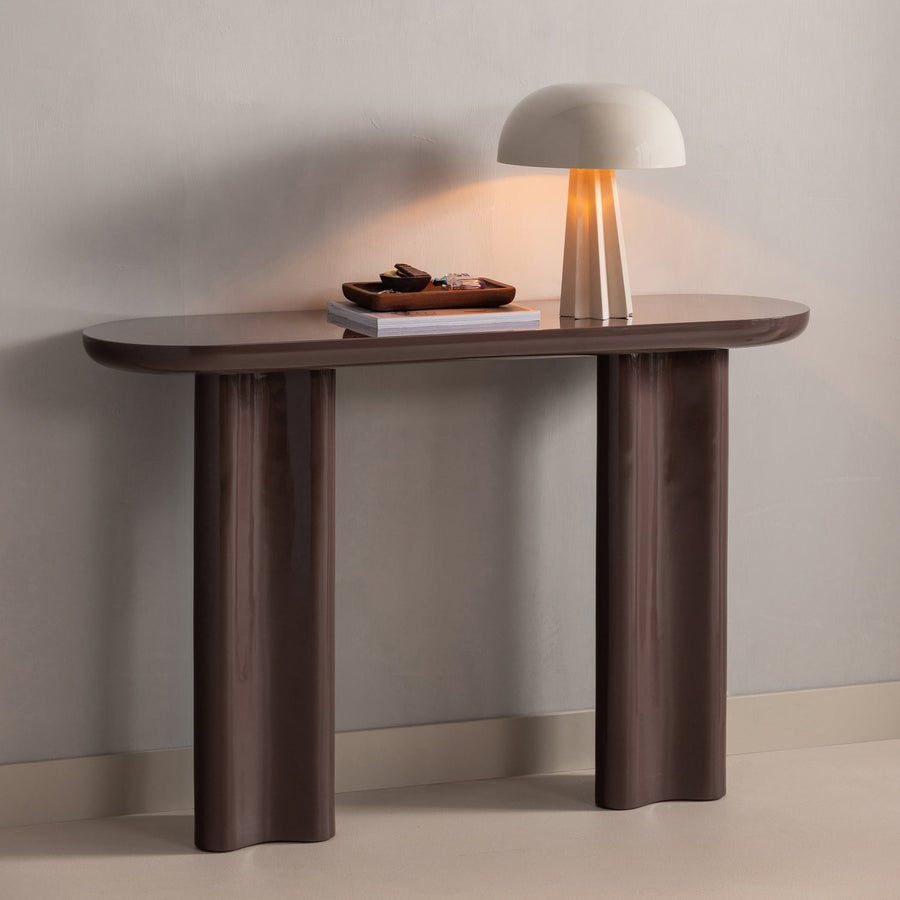 Evara sidetable hout hoogglans donkerbruin