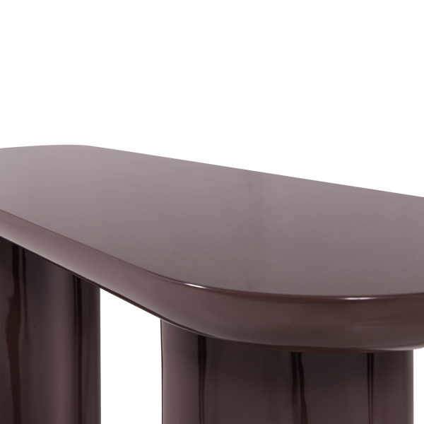 Evara sidetable hout hoogglans donkerbruin