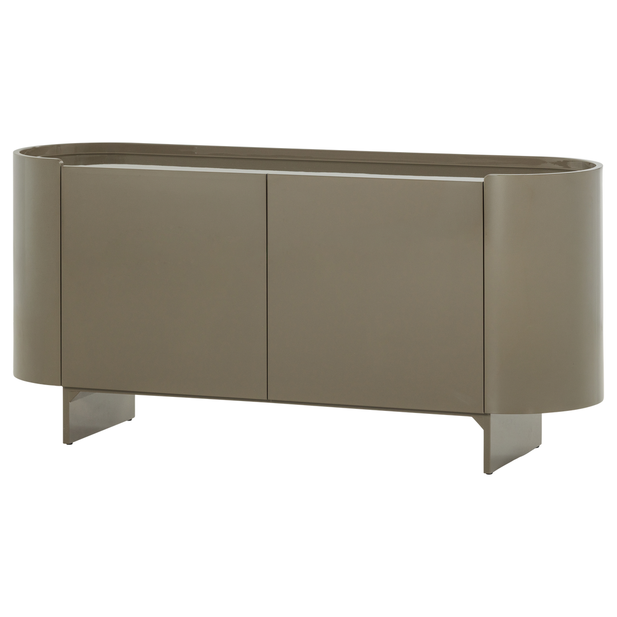 Liora tv-meubel/dressoir hout hoogglans groen
