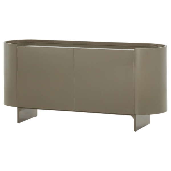Liora tv-meubel/dressoir hout hoogglans groen