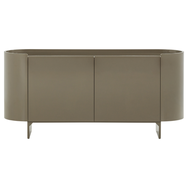 Liora tv-meubel/dressoir hout hoogglans groen