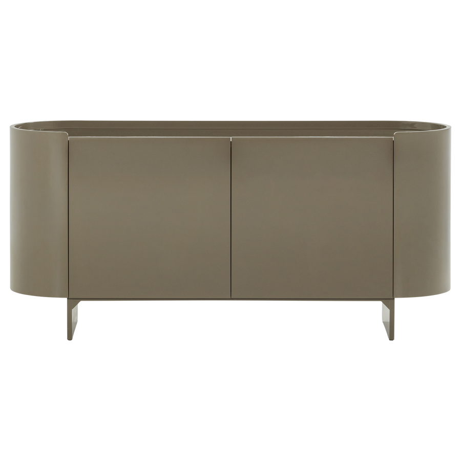 Liora tv-meubel/dressoir hout hoogglans groen