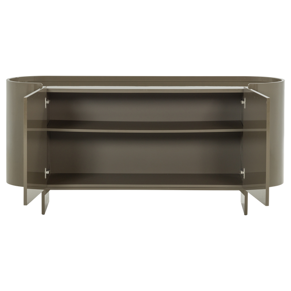 Liora tv-meubel/dressoir hout hoogglans groen