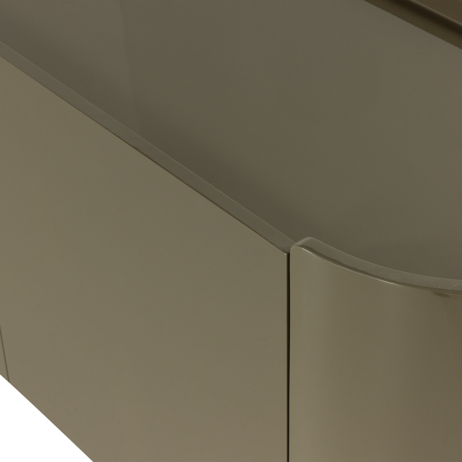 Liora tv-meubel/dressoir hout hoogglans groen