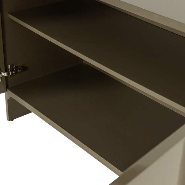Liora tv-meubel/dressoir hout hoogglans groen