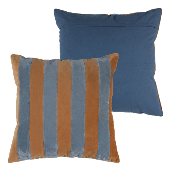 Lira sierkussen blauw/oranje - set van 4