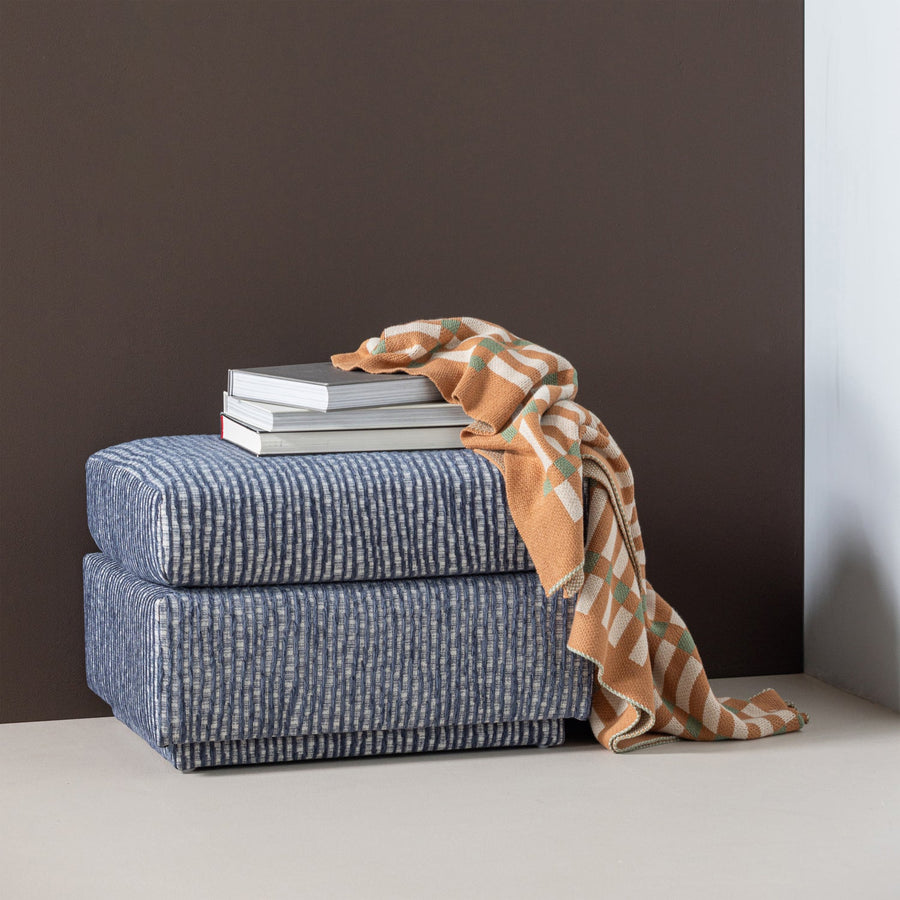 Vola plaid 130 x 170 cm groen/oranje