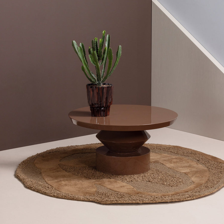 AUREN SALONTAFEL HOUT HOOGGLANS BRUIN [fsc]