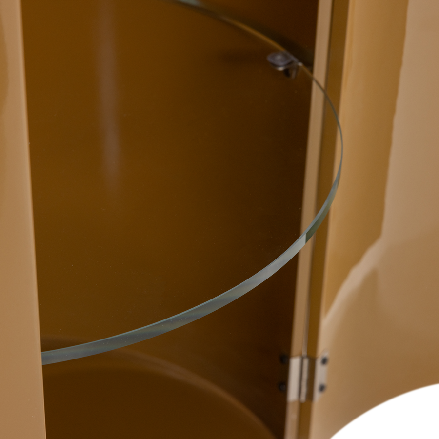 SERA RONDE KAST 72XO45 CM HOUT HOOGGLANS HONINGGEEL [fsc]