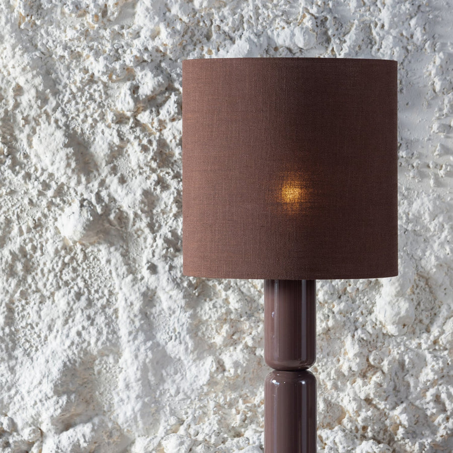 ZIVIAN VLOERLAMP HOUT HOOGGLANS DONKERBRUIN [fsc]