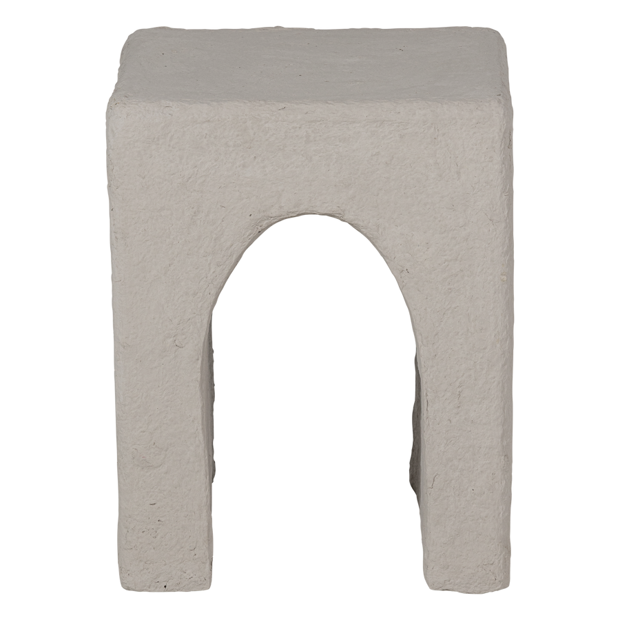 TOVI BIJZETTAFEL PAPIER MACHE GRIJS