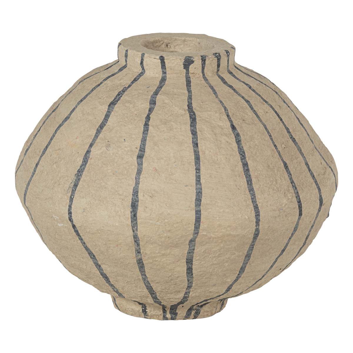 Karo decoratie vaas papier mache zand