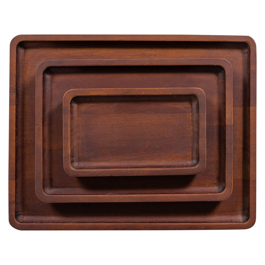 TRAYLA DIENBLAD MANGOHOUT BRUIN - SET VAN 3