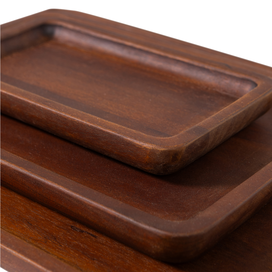 TRAYLA DIENBLAD MANGOHOUT BRUIN - SET VAN 3