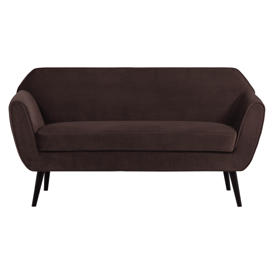 ROCCO BANK 150 CM VELVET DONKERBRUIN [fsc]
