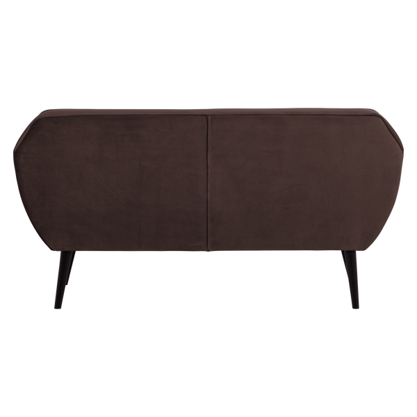 ROCCO BANK 150 CM VELVET DONKERBRUIN [fsc]
