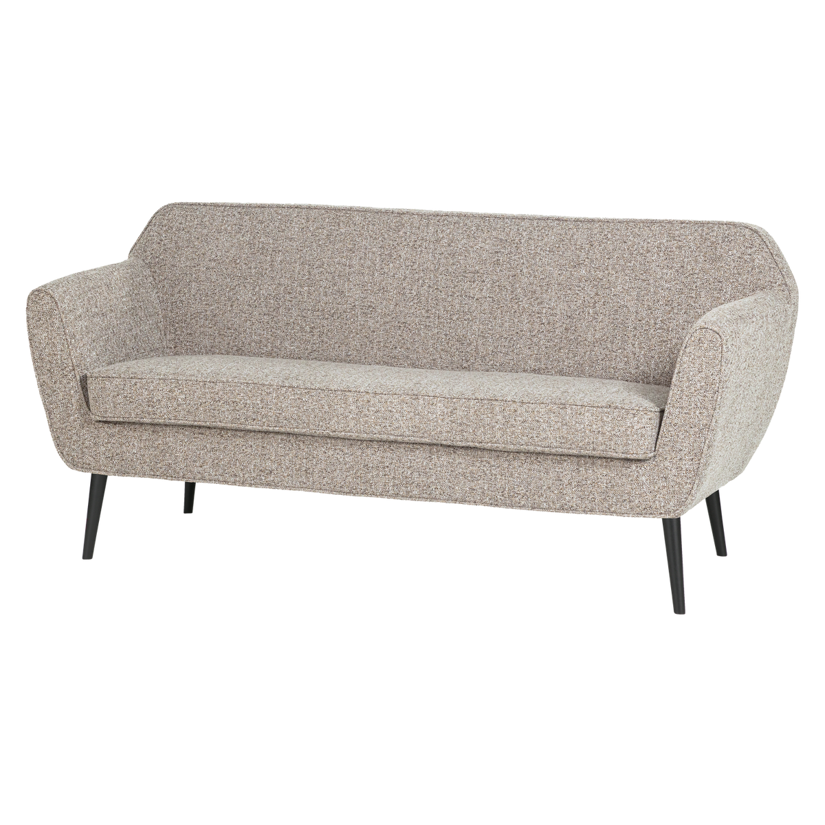 ROCCO BANK 150 CM GEWEVEN STOF BRUIN MELANGE [fsc]