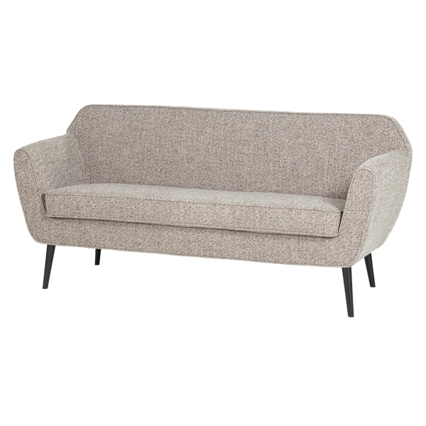 ROCCO BANK 150 CM GEWEVEN STOF BRUIN MELANGE [fsc]