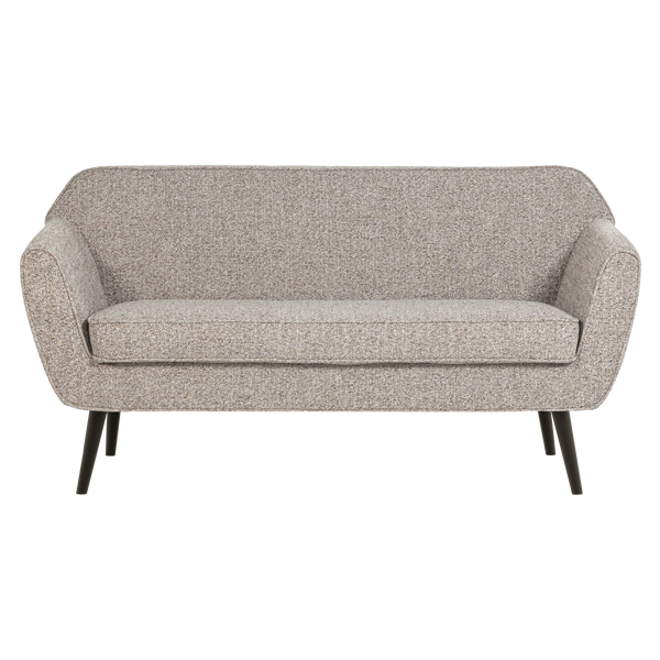 ROCCO BANK 150 CM GEWEVEN STOF BRUIN MELANGE [fsc]