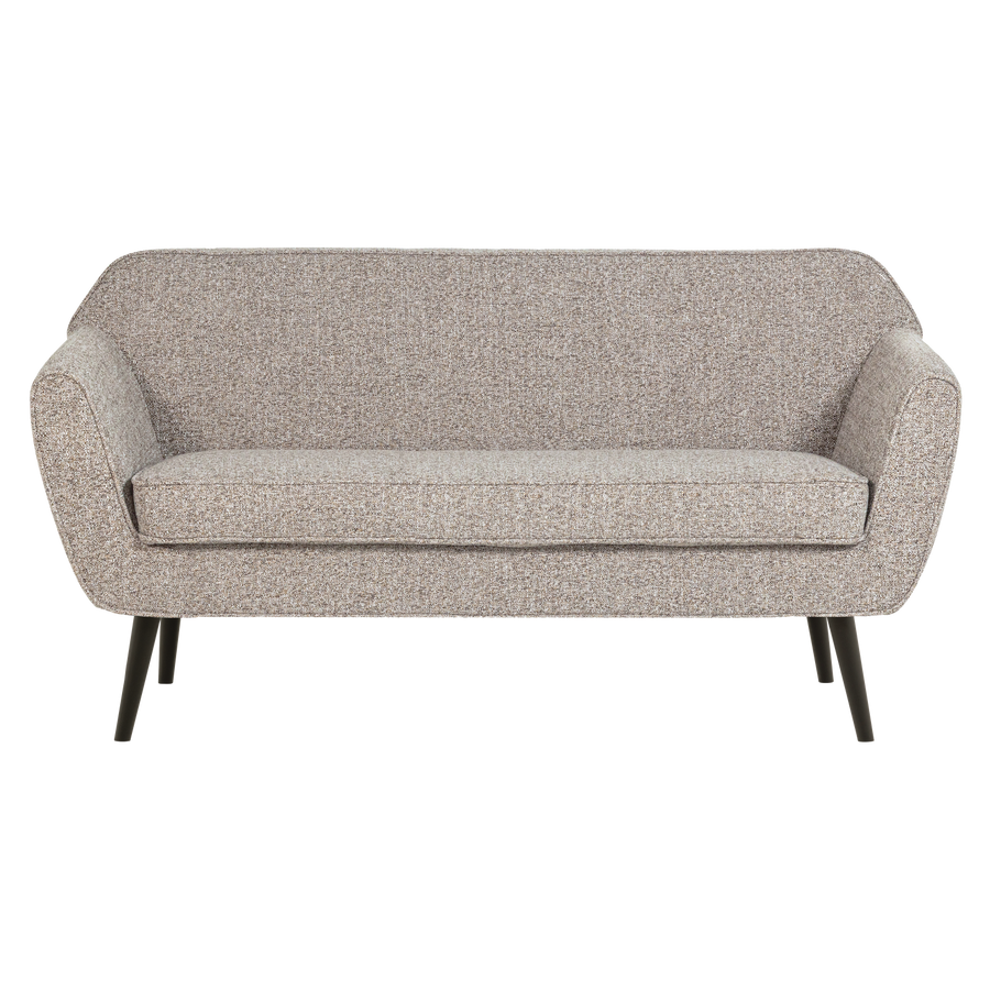 ROCCO BANK 150 CM GEWEVEN STOF BRUIN MELANGE [fsc]
