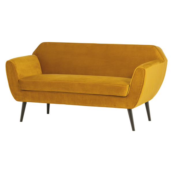 ROCCO BANK 150 CM VELVET OKERGEEL [fsc]