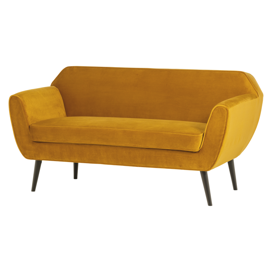 ROCCO BANK 150 CM VELVET OKERGEEL [fsc]