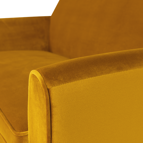 ROCCO BANK 150 CM VELVET OKERGEEL [fsc]
