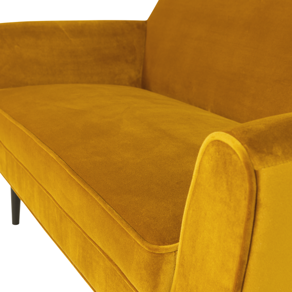 ROCCO BANK 150 CM VELVET OKERGEEL [fsc]