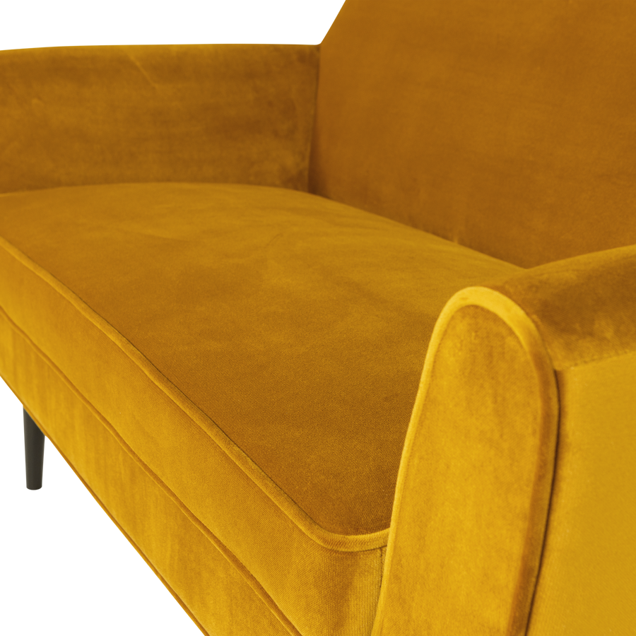 ROCCO BANK 150 CM VELVET OKERGEEL [fsc]