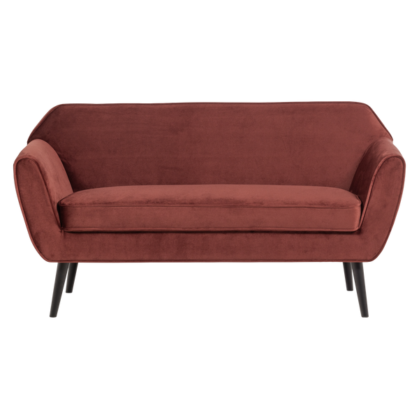 ROCCO BANK 150 CM VELVET BORDEAUXROOD [fsc]