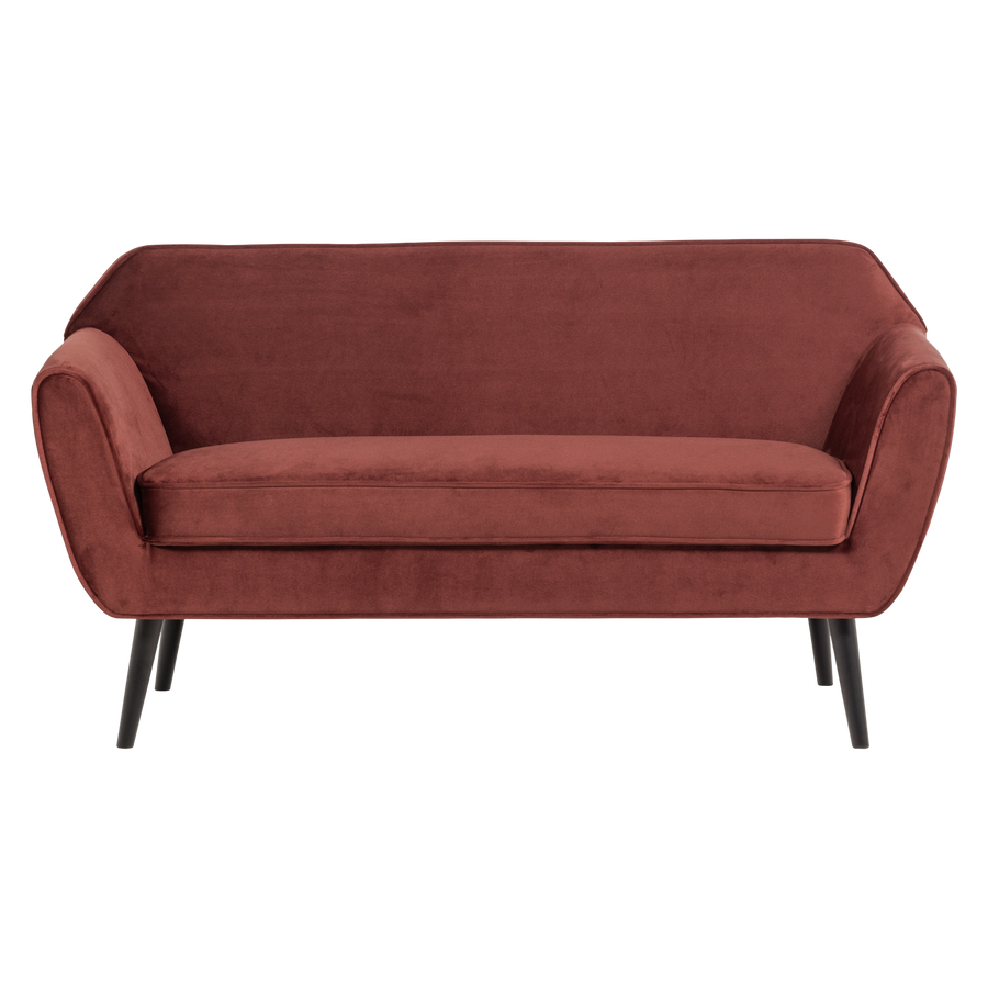 ROCCO BANK 150 CM VELVET BORDEAUXROOD [fsc]