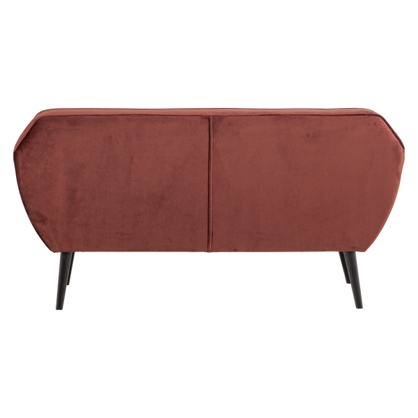 ROCCO BANK 150 CM VELVET BORDEAUXROOD [fsc]