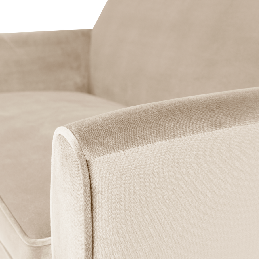 ROCCO BANK 150 CM VELVET OFF WHITE [fsc]