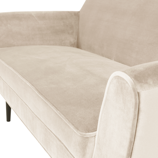 ROCCO BANK 150 CM VELVET OFF WHITE [fsc]