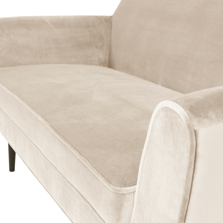 ROCCO BANK 150 CM VELVET OFF WHITE [fsc]