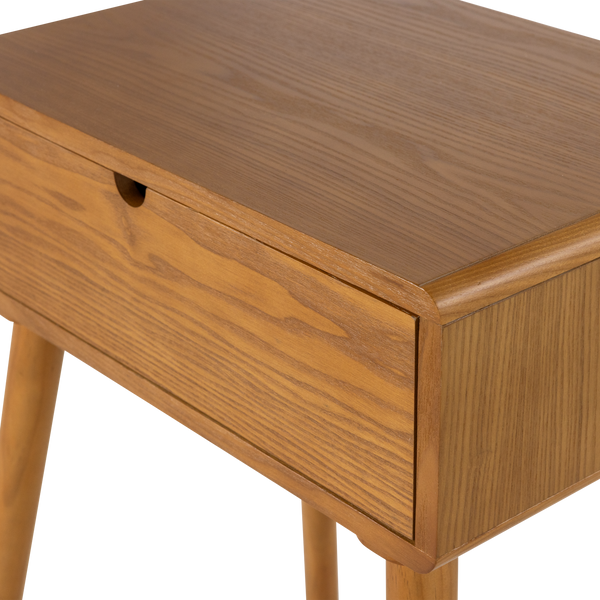 NELO NACHTKASTJE/BIJZETTAFEL HOUT BRUIN [fsc]
