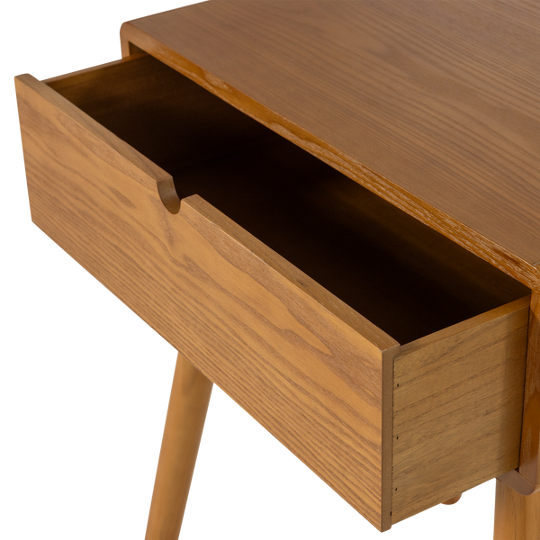 NELO NACHTKASTJE/BIJZETTAFEL HOUT BRUIN [fsc]