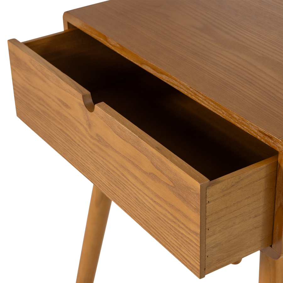 NELO NACHTKASTJE/BIJZETTAFEL HOUT BRUIN [fsc]