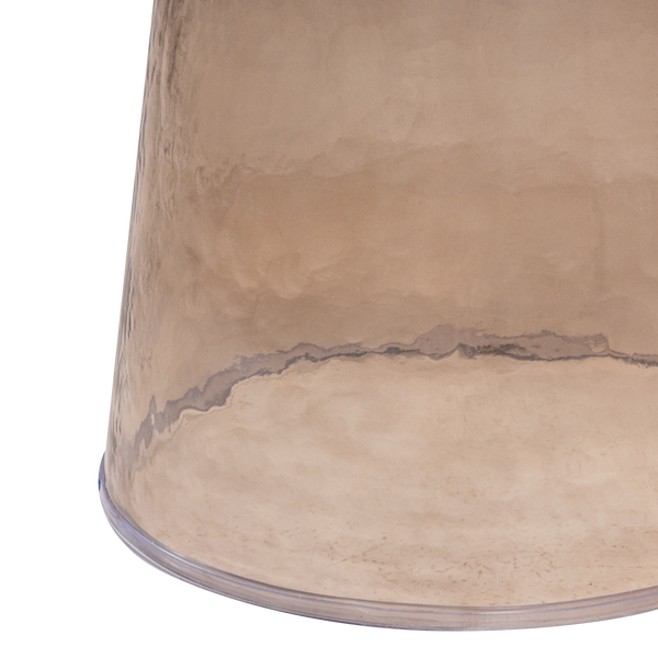 Loma bijzettafel glas bruin